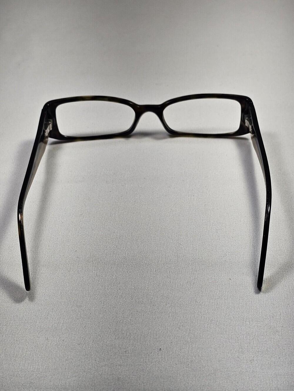 PRADA VPR16G Brown Havana Beige Eyeglasses Frames Only Italy 51-17-135 *read* - Picture 7 of 12